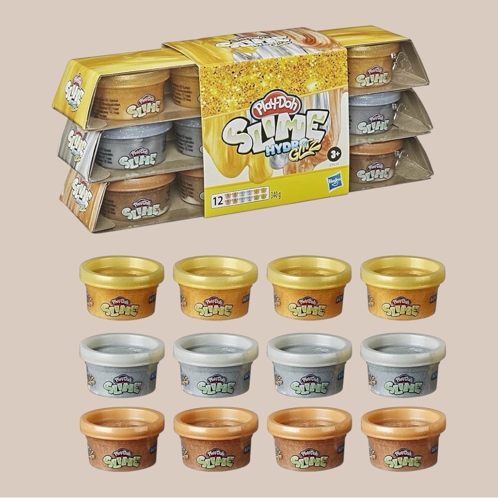 NIP Play-Doh Slime HydroGlitz Gold Collection Set